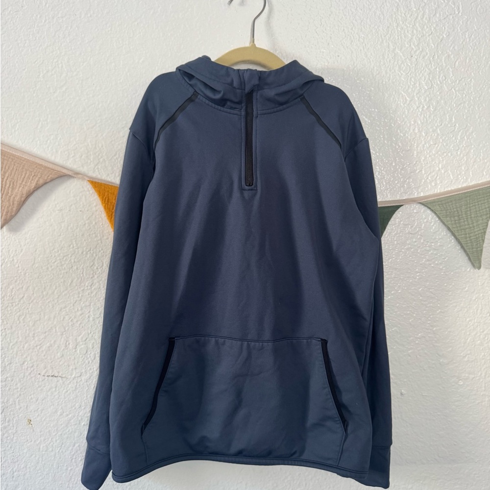 Boys Medium 01.ALGO Blue Quarter-Zip‎ Hoodie